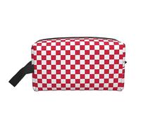 COMAAM Skunk - Borsa da viaggio portatile di grande capacità, per cosmetici e articoli per il lavaggio, rosso e bianco., Taglia unica