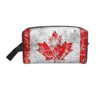 COMAAM Skunk - Borsa da viaggio portatile di grande capacità, per cosmetici e articoli per il lavaggio, Bandiera del Canada, Taglia unica
