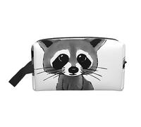 COMAAM Skunk - Borsa da viaggio portatile di grande capacità, per cosmetici e articoli per il lavaggio, Cartone animato carino procione, Taglia unica