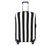 COMAAM Skunk - Copertura protettiva elastica per bagagliaio, adatta per bagagli di 45-81 cm, Strisce bianche e nere, X-Large