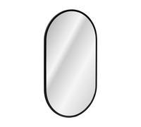 Comad Apollo specchio 50x90 cm ovale con illuminazione nero LUSTRO APOLLO BLACK