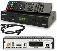 Comag HD45 - Ricevitore satellitare digitale HD (Full HD, HDTV, DVB-S2, HDMI, SCART, PVR-Ready, USB 2.0) con cavo HDMI, colore: Nero