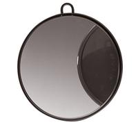 Comair 3011988 - Specchio rotondo con manico, 25 cm, colore: Nero