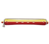 Comair 3012015 - Bigodini per permanente, in gomma rotonda, 12 x 9 mm, lunghezza 91 mm, colore: Giallo/Rosso