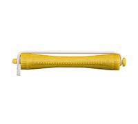 Comair 3012020 - Bigodini per ondulazione a freddo, 12 pezzi, con elastico tondo, 8 mm, lunghezza 90 mm, colore: Giallo