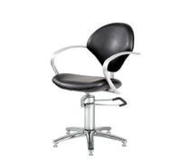 Comair 3070024 Paris A - Sedia professionale da parrucchiere, con pompa idraulica bloccabile, colore: Nero