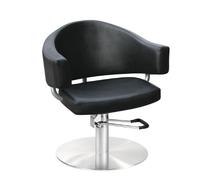 Comair 3070075 Valencia - Sedia professionale da parrucchiere, con pompa idraulica bloccabile, colore: Nero