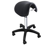 Comair 3070145 Fortuna - Sgabello con ruote, colore: Nero