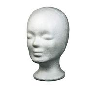 Comair 7000825 - Testa in gommapiuma, 25,5 cm, colore: Bianco