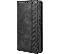 COMAKU Cover a Libro Compatible per Oukitel C5 2025, Custodia a Portafoglio in Pelle con Supporto e Chiusura Magnetica - Nero