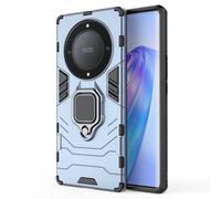 COMAKU Cover Armor per Honor Magic5 Lite 5G/Magic 5 Lite, Custodia TPU+PC Antiurto con Anello Supporto - Blu