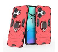 COMAKU Cover Armor per Realme C63 4G, Custodia TPU+PC Antiurto con Anello Supporto - Rosso
