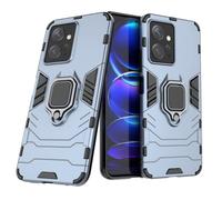 COMAKU Cover Armor per Xiaomi Redmi Note 12 4G, Custodia TPU+PC Antiurto con Anello Supporto - Blu