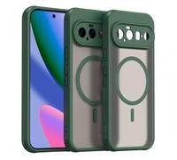COMAKU Cover Magnetica per Google Pixel 11 | Premio PC + TPU Silicone Anello Magnetico Incorporato, Protezione Fotocamera, Custodia Antiurto Traslucida Opaca - Verde