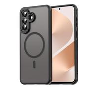 COMAKU Cover Magnetica per Samsung Galaxy A37 5G, Premio PC + TPU Silicone Anello Magnetico Incorporato, Protezione Fotocamera Integrata, Custodia Antiurto Traslucida Opaca, Nero