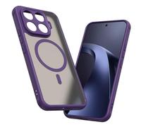 COMAKU Cover Magnetica per Xiaomi 17T Pro 5G, Premio PC + TPU Silicone Anello Magnetico Incorporato, Protezione Fotocamera Integrata, Custodia Antiurto Traslucida Opaca, Viola