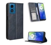 COMAKU Cover Motorola Moto G24, Custodia a Portafoglio Pelle con Supporto e Chiusura Magnetica - Blu