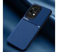 COMAKU Cover per Honor 200 Lite 5G, Ultrasottile PU + TPU Silicone Antiscivolo Antiurto Case Con Texture Bumper Custodia Cover - Blu