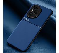 COMAKU Cover per Honor 400 Pro, Ultrasottile PU + TPU Silicone Antiscivolo Antiurto Case Con Texture Bumper Custodia Cover - Blu