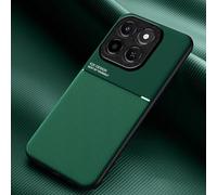 COMAKU Cover per Honor X6c, Ultrasottile PU + TPU Silicone Antiscivolo Antiurto Case Con Texture Bumper Custodia Cover - Verde