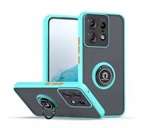 COMAKU Cover per Motorola Edge 50 Pro, con 360° Magnetica Anello Supporto, Anti Caduta e Resistente Agli Urti, Cover per Motorola Edge 50 Pro - Blu cielo