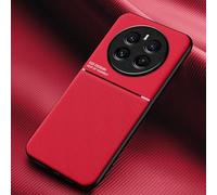 COMAKU Cover per Realme 12 Plus 5G/Realme 12+ 5G, Ultrasottile PU + TPU Silicone Antiscivolo Antiurto Case Con Texture Bumper Custodia Cover - Rosso