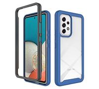 COMAKU Cover per Samsung Galaxy A54 5G, Trasparente PC Rigido Antiurto 360 Gradi TPU Silicone Custodia Protezione Bumper - Blu