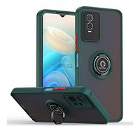 COMAKU Cover per VIVO Y76 5G, con 360° Magnetica Anello Supporto, Anti Caduta e Resistente Agli Urti, Cover per VIVO Y76 5G - Verde scuro