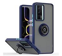 COMAKU Cover per Xiaomi Poco F5 Pro, con 360° Magnetica Anello Supporto, Anti Caduta e Resistente Agli Urti, Cover per Xiaomi Poco F5 Pro - Blu reale