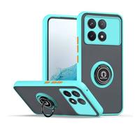 COMAKU Cover per Xiaomi Poco F6 Pro 5G, con 360° Magnetica Anello Supporto, Anti Caduta e Resistente Agli Urti, Cover per Xiaomi Poco F6 Pro 5G - Blu cielo
