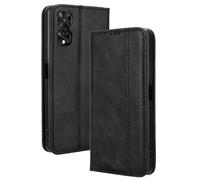 COMAKU Cover TCL 505, Custodia a Portafoglio Pelle con Supporto e Chiusura Magnetica - Nero