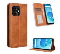 COMAKU Cover UMIDIGI G5 Mecha, Custodia a Portafoglio Pelle con Supporto e Chiusura Magnetica - Marrone