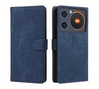 COMAKU Custodia ZTE Nubia Music Pop Art, Cover a libro con blocco RFID, chiusura magnetica, cover per cellulare antiurto -blu