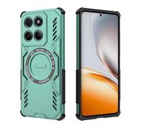 COMAKU Ultra Armor Case per Motorola Edge 60 Fusion/Motorola Edge 60, Cover Antishock TPU+PC, [Dissipazione Rapida del Calore] [Magnetico Forte] Custodia Protettiva Resistente agli Urti - Verde