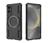 COMAKU Ultra Armor Case per Samsung Galaxy S25 Edge 5G, Cover Antishock TPU+PC, [Dissipazione Rapida del Calore] [Magnetico Forte] Custodia Protettiva Resistente agli Urti - Nero