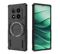 COMAKU Ultra Armor Case per Xiaomi Redmi Note 14 Pro 5G / POCO X7 5G, Cover Antishock TPU+PC, [Dissipazione Rapida del Calore] [Magnetico Forte] Custodia Protettiva Resistente agli Urti - Nero