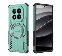 COMAKU Ultra Armor Case per Xiaomi Redmi Note 14 Pro+ Plus 5G, Cover Antishock TPU+PC, [Dissipazione Rapida del Calore] [Magnetico Forte] Custodia Protettiva Resistente agli Urti - Verde