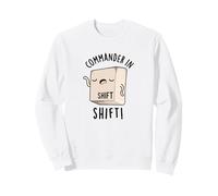 Comandante in Shift Tastiera Divertente Gioco di Parole Felpa
