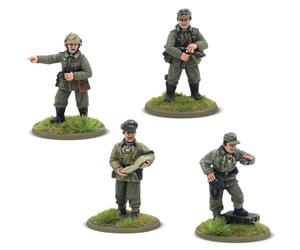Comandanti del plotone dell'esercito tedesco, miniature in scala da 28 mm per Bolt Action altamente dettagliate della seconda guerra mondiale per giochi di guerra da tavolo