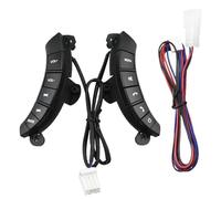 comandi al volante Compatibile con Great Wall per Hover H3 H5 con interruttore a pulsante di controllo audio sul volante retroilluminato(Black)