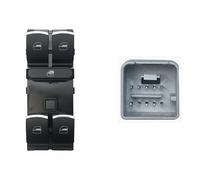 Comandi Alzacristalli Porta Sinistra per Volkswagen Touran 2010-2015 Cromo