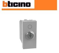 Interruttore a chiave Bticino MatixGO 2P 10AX 1 modulo grigio JG4012
