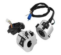 Comandi manubrio moto 25mm universali - Coppia di interruttori manubrio con indicatori di direzione, pulsante clacson
