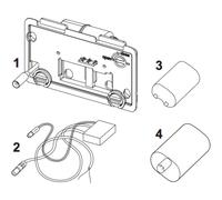 Comando a distanza per modulo WC disabili, alimentazione a batteria 6 V