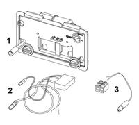 Comando a distanza per modulo WC disabili, alimentazione da rete 230/12 V