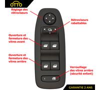 Comando Alza Vetro AVG per PEUGEOT 208 2008 HDI VTI THP - 96749624ZD