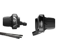 Shimano Tourney Rv400 Shifter Set Nero 3 x 6s