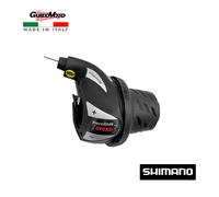 Shimano Comando Cambio Revoshift 7V Destro Manettino Bici Mtb Nero Silver