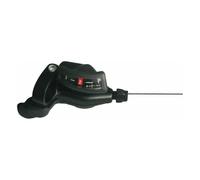Comando Cambio Sinistra MTB 3V Nero Compatibile Shimano e microSHIFT con Indicatore di Velocità