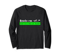 Comando Divertente Kali Linux per codificatori programmatori Hacker Maglia a Manica